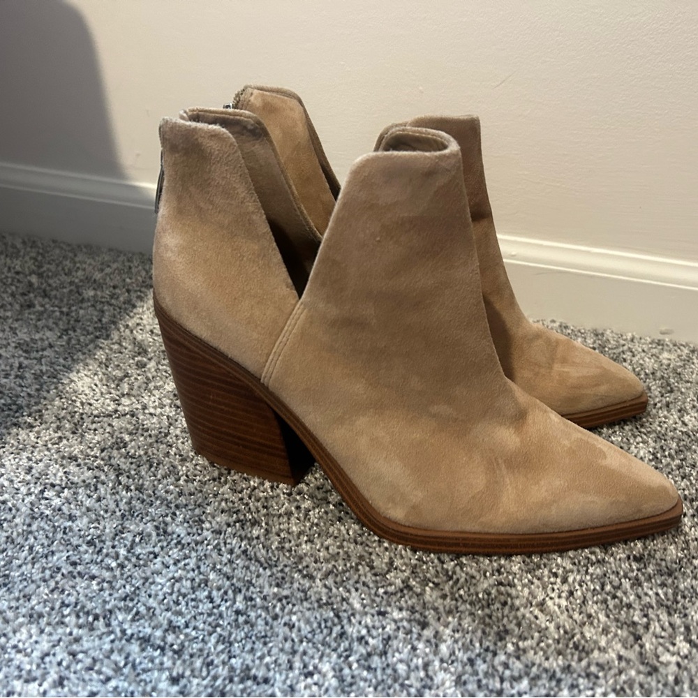 Tan Suede Ankle Boots